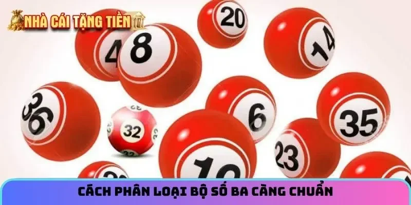 Cách phân loại bộ số ba càng chuẩn